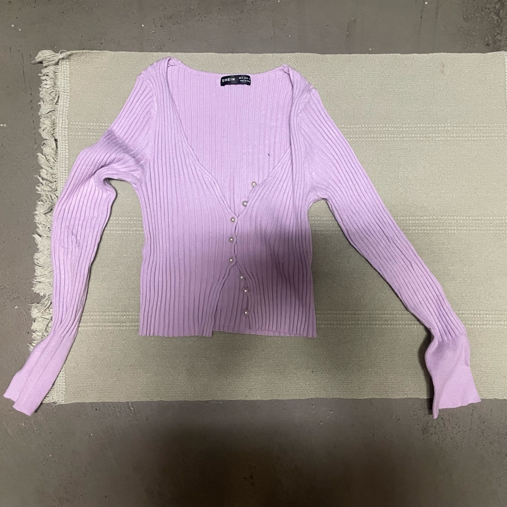 pearl button cardigan